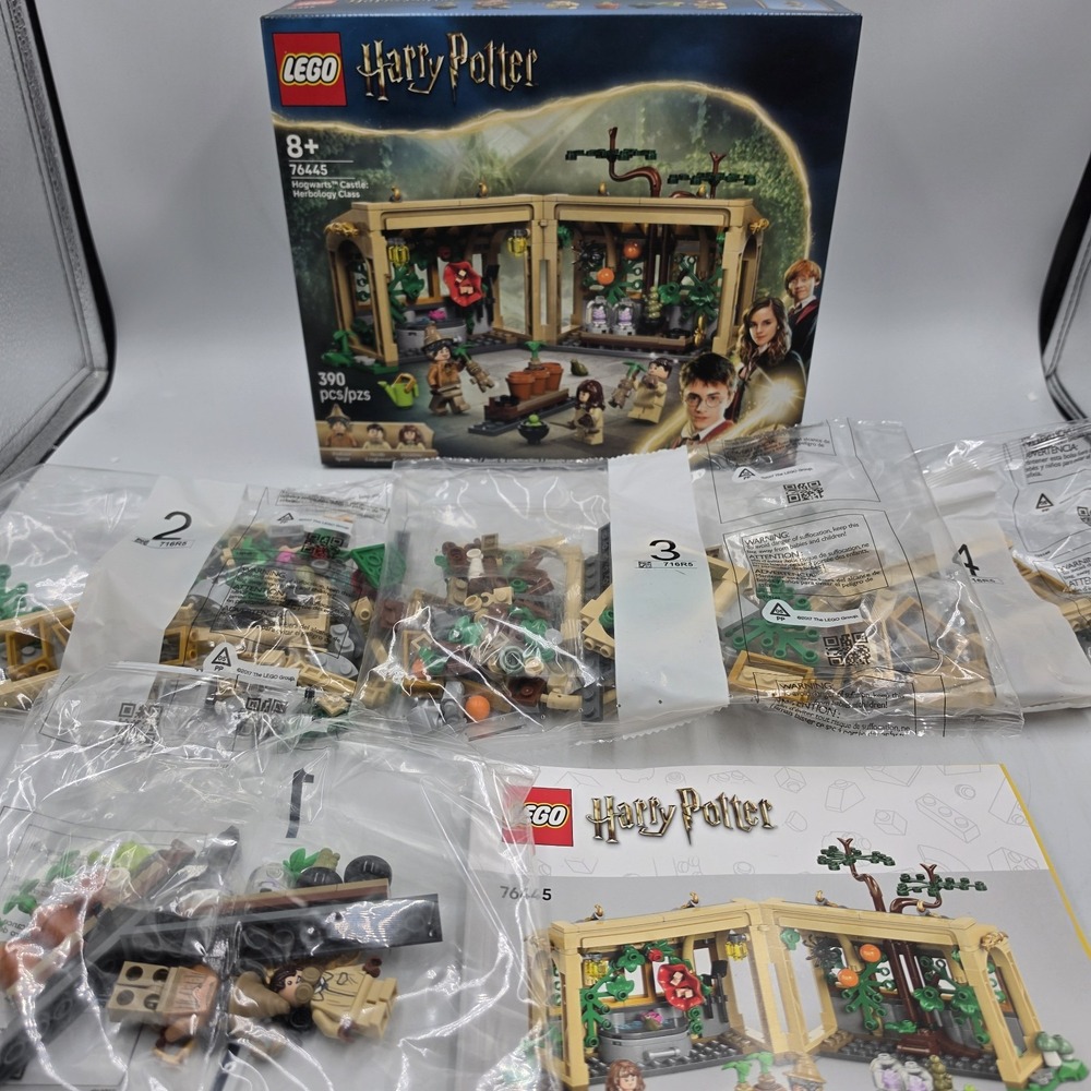 LEGO Harry Potter Hogwarts Castle Herbology Class 76445 Open Box Complete